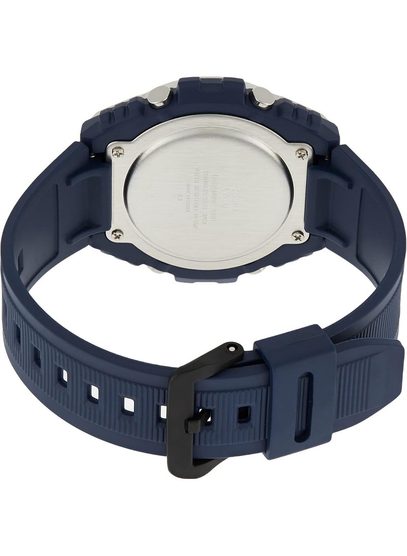 كاسيو Digital Men’s Watch MWD-100H-2AVDF, 51.8mm Blue Dial, Blue Resin Band, 100 m WR - Image 3